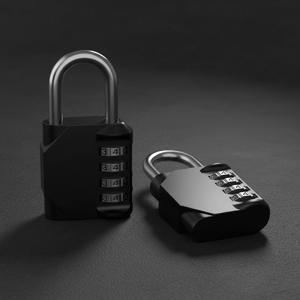 4 digit combination padlock security lock for camping gear and survival equipment
