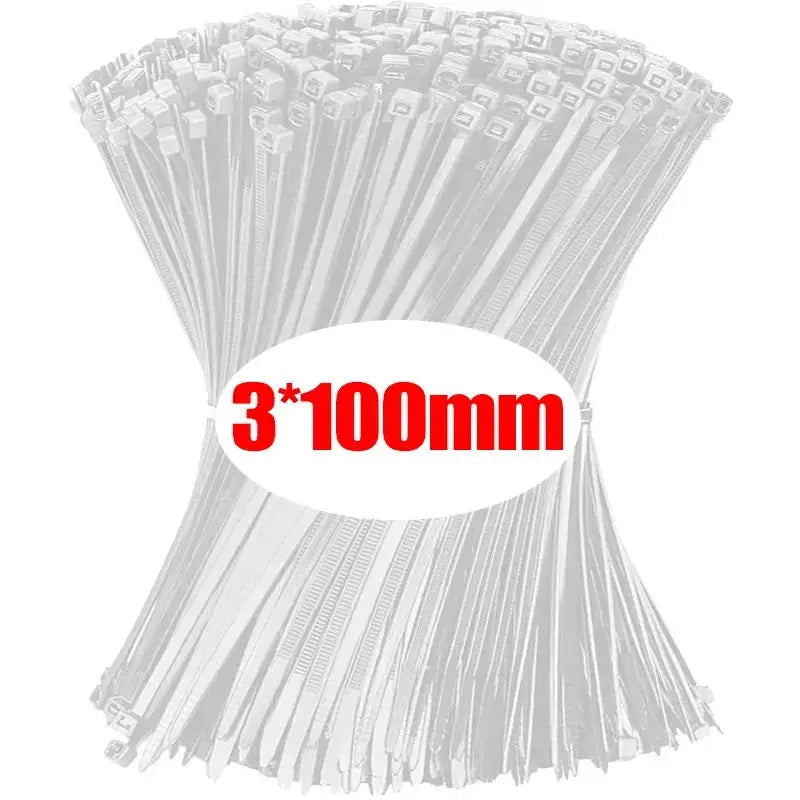 Nylon Cable Ties - Self-Locking Zip Ties Bulk Pack