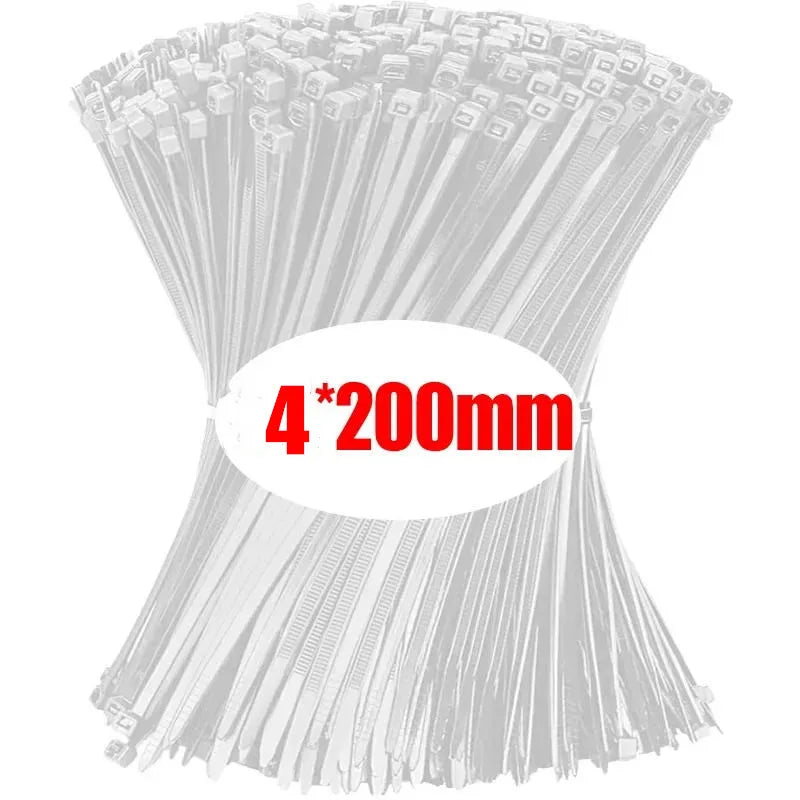 Nylon Cable Ties - Self-Locking Zip Ties Bulk Pack