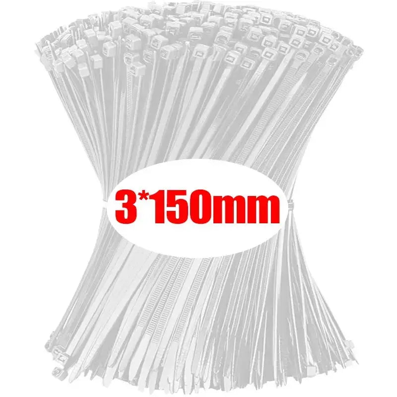 Nylon Cable Ties - Self-Locking Zip Ties Bulk Pack