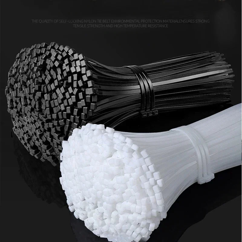 Nylon Cable Ties - Self-Locking Zip Ties Bulk Pack