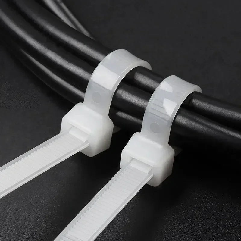 Nylon Cable Ties - Self-Locking Zip Ties Bulk Pack