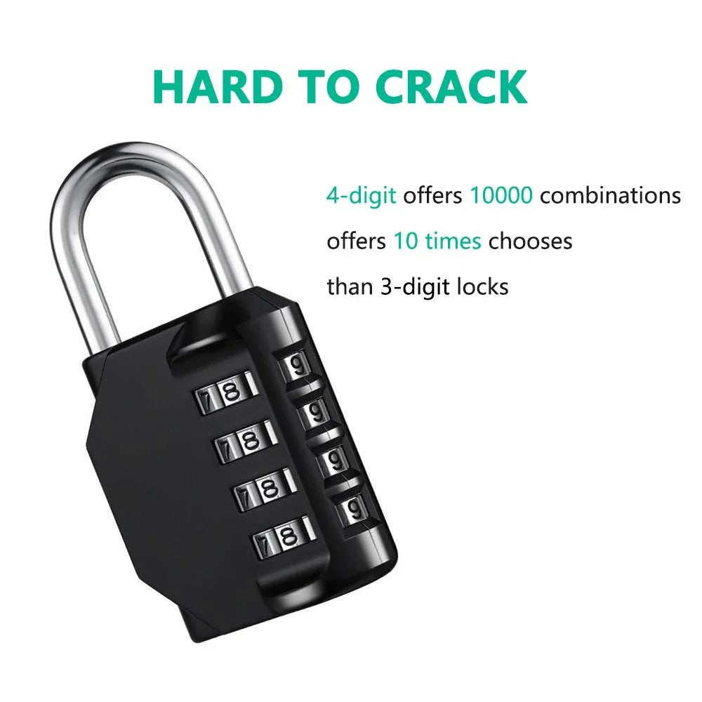 4-Digit Combination Padlock