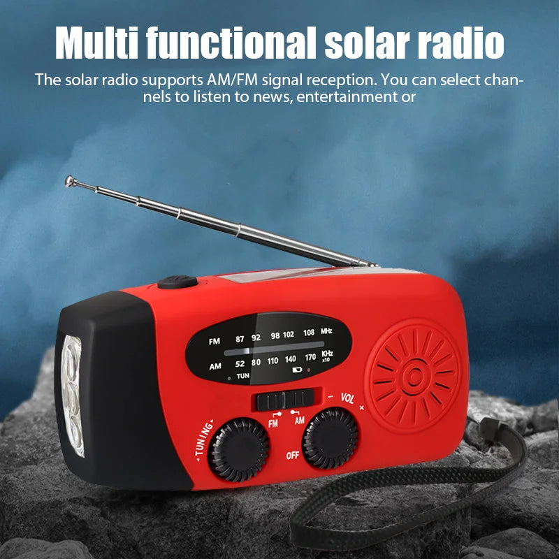 Solar Hand Crank Weather Radio