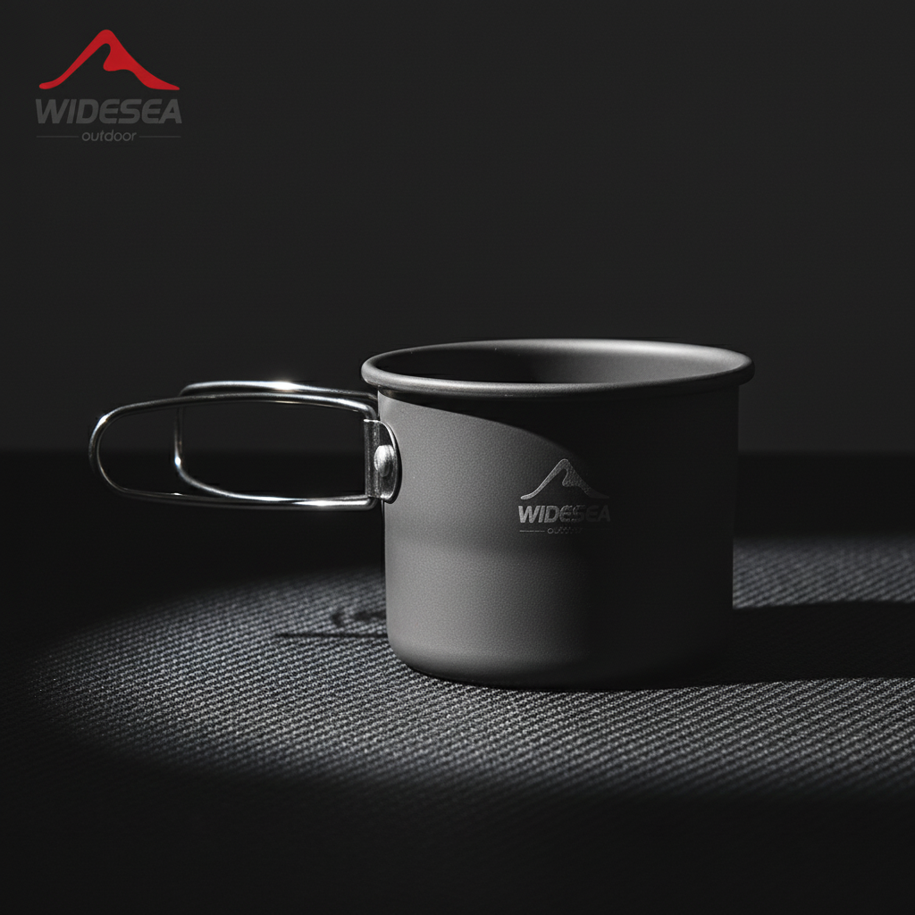 camping aluminium mug lightweight cup for outdoor survival and emergency cooking
