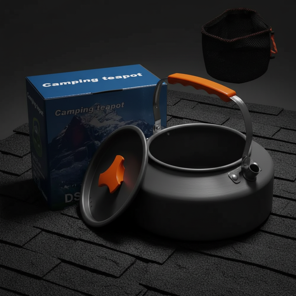 camping water kettle 1.1L portable pot for outdoor cooking and survival
