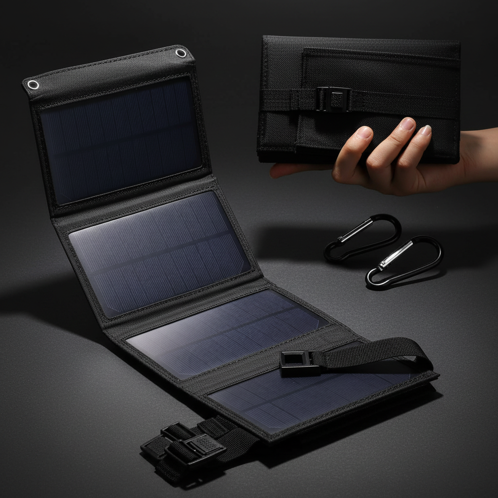 portable solar panel charger for emergency power and off-grid camping UK
