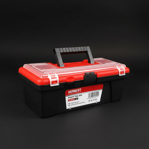 12 inch portable tool storage box with handle - compact organizer for emergency preparedness and home use