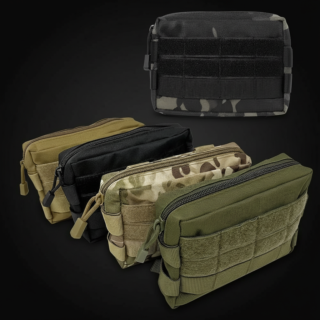 MOLLE utility pouch - tactical EDC waist pack for outdoor gear and emergency preparedness